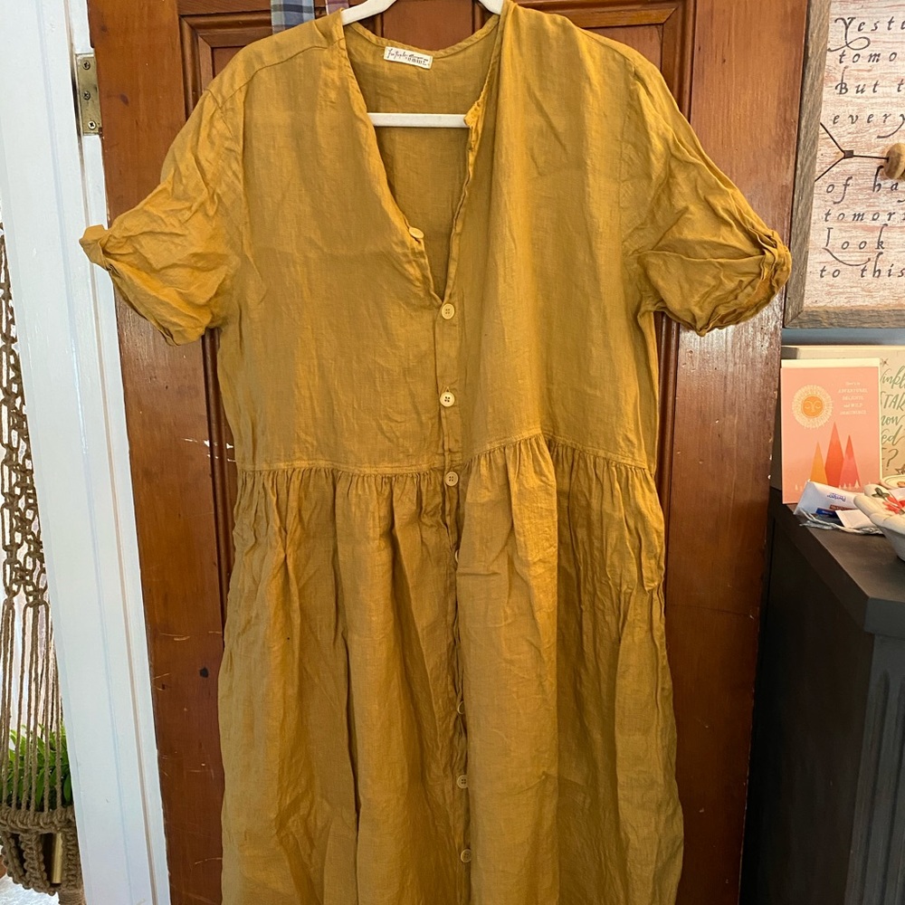 CP Shades x Free People linen dress